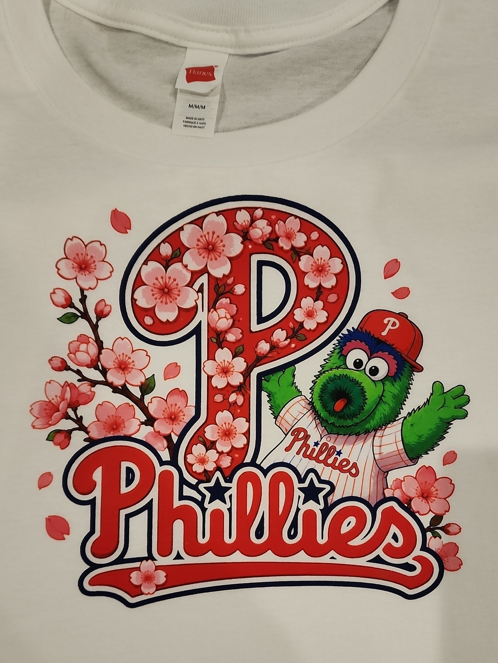 Phillies Floral Logo Graphic Tee - White
